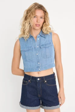 the denim anchor top