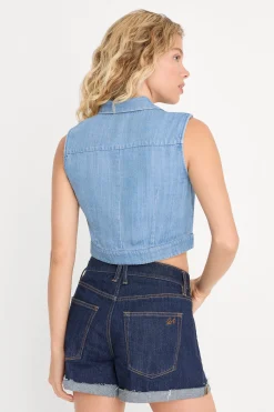 the denim anchor top