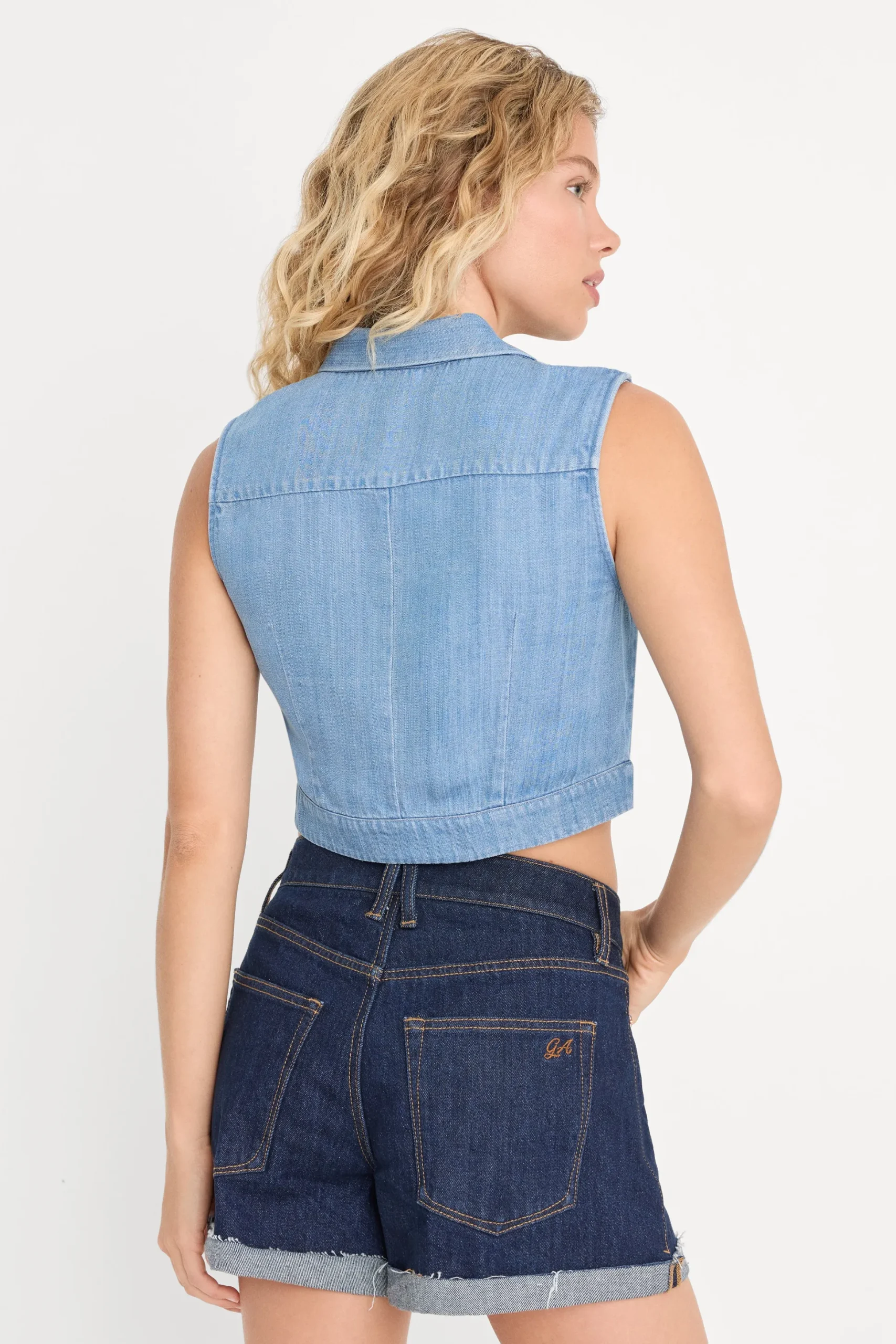 the denim anchor top