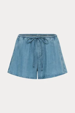 the denim pull on short
