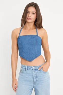 the denim recess top
