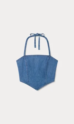 the denim recess top