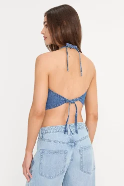 the denim recess top