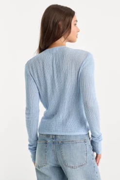 the open knit cardigan