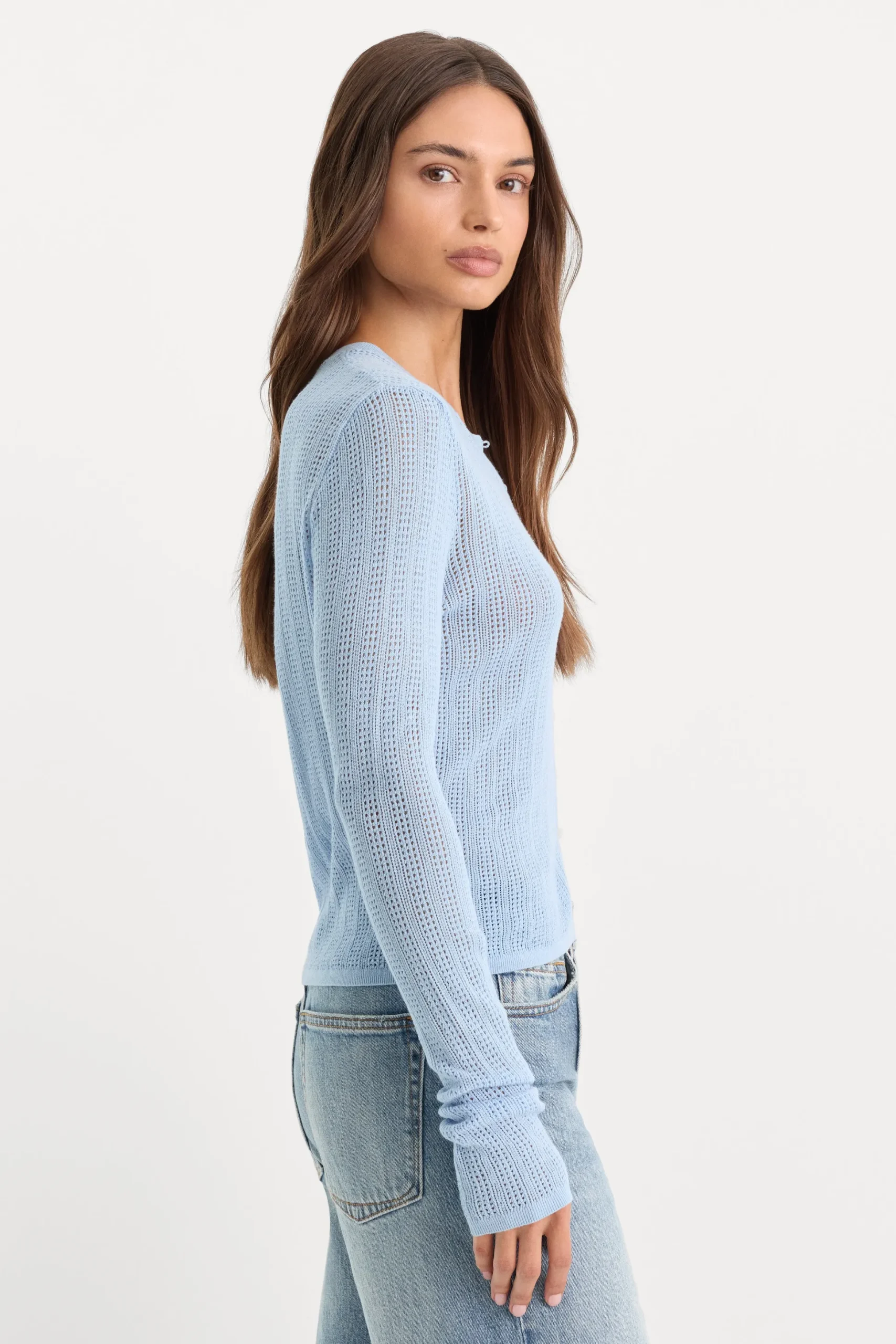 the open knit cardigan