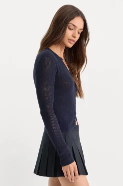 the open knit cardigan