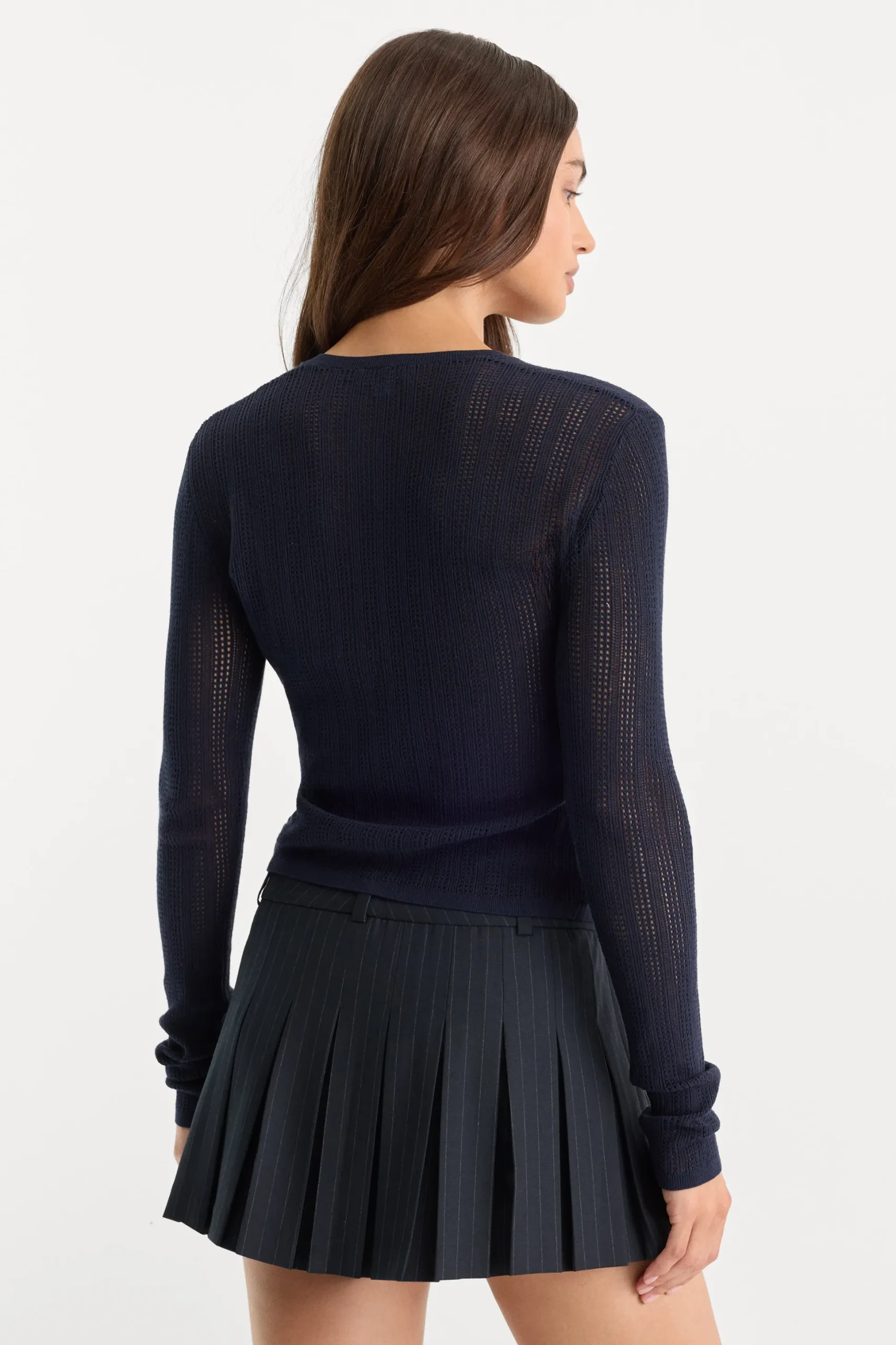 the open knit cardigan