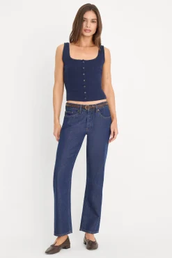 the pointelle button down tank