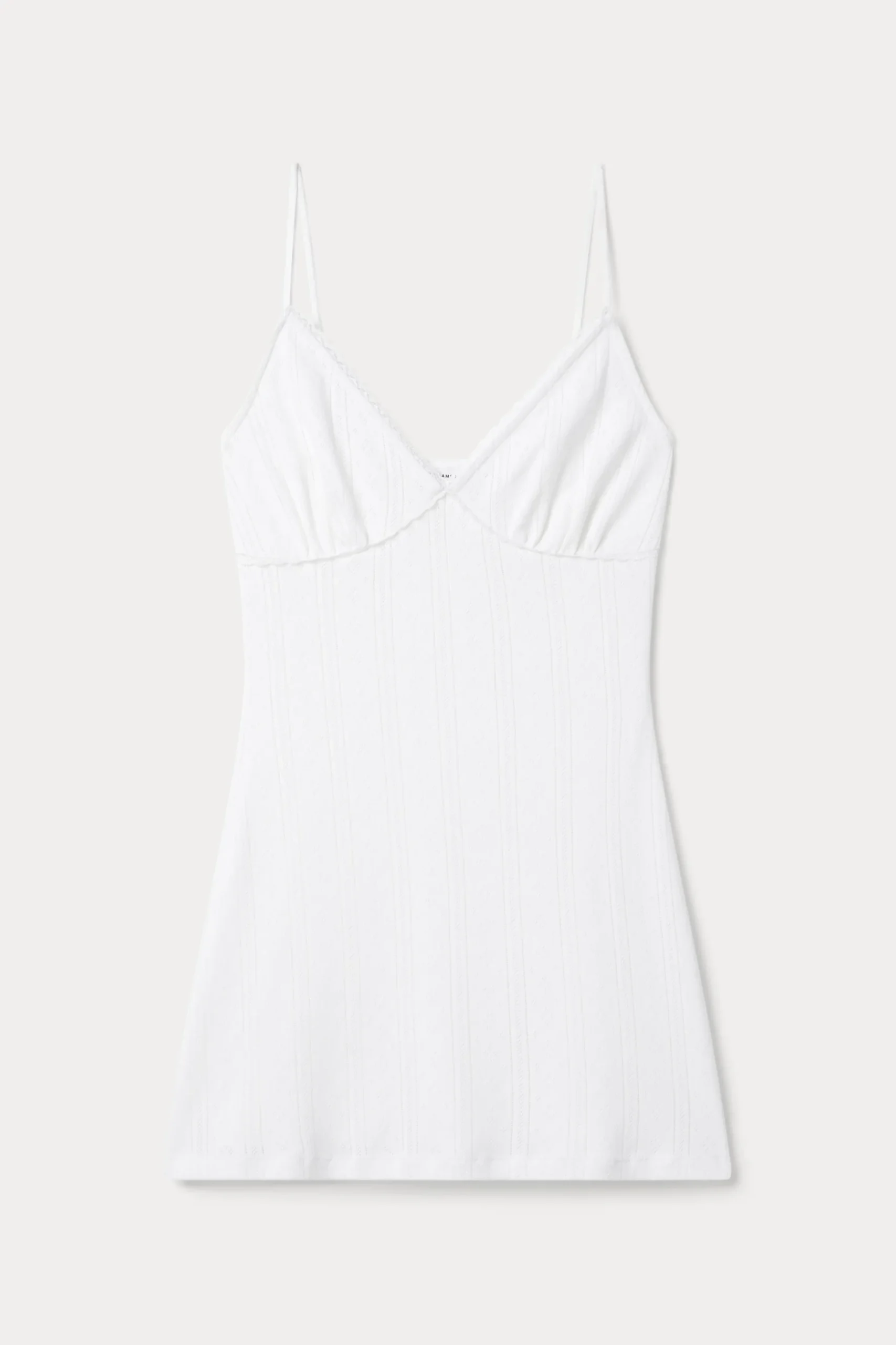 the pointelle mini dress