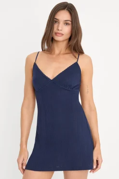 the pointelle mini dress