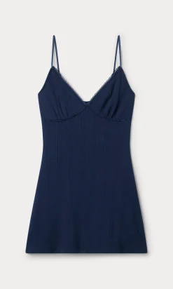 the pointelle mini dress