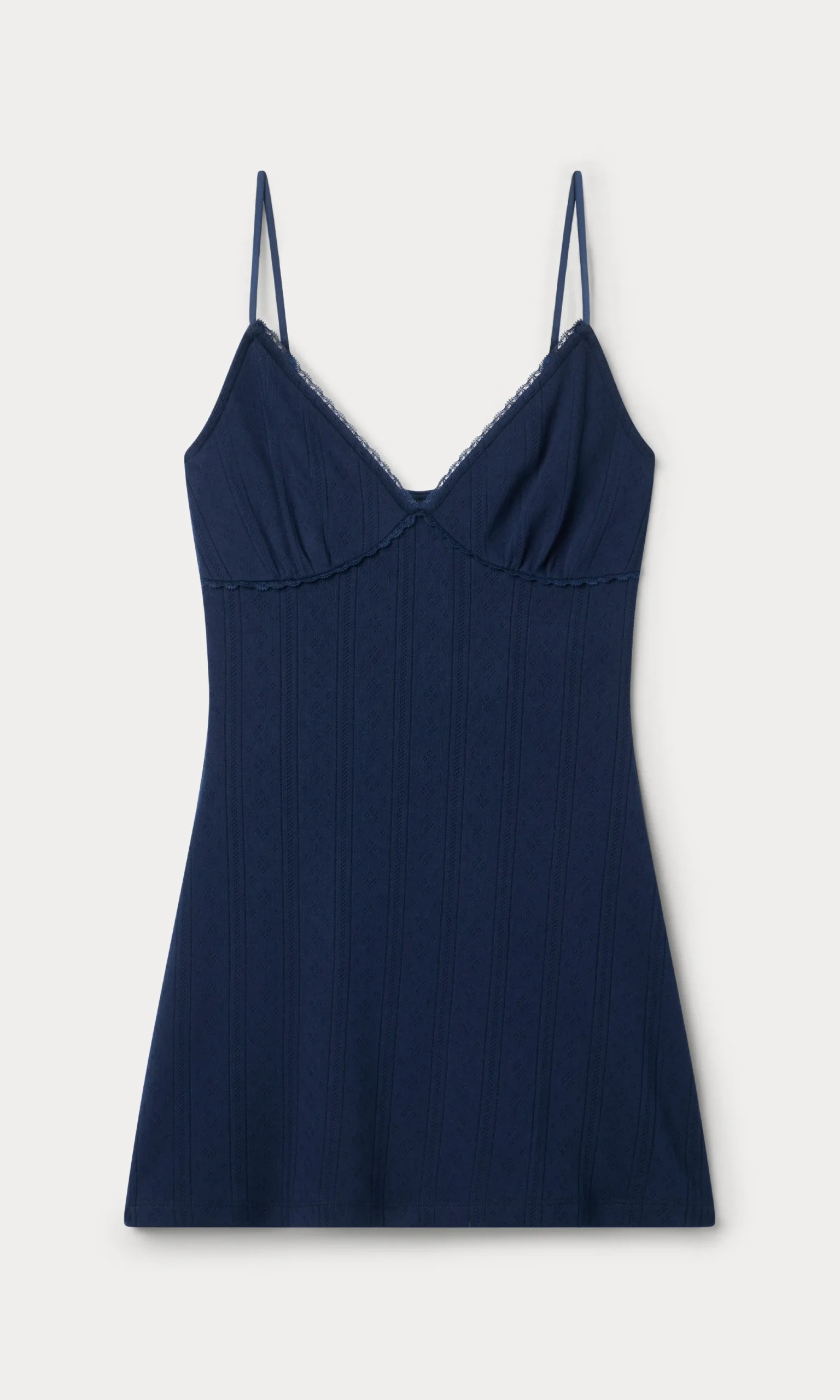 the pointelle mini dress