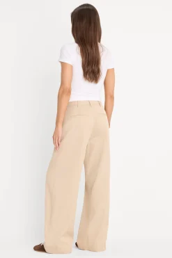 the seamed wide leg trouser