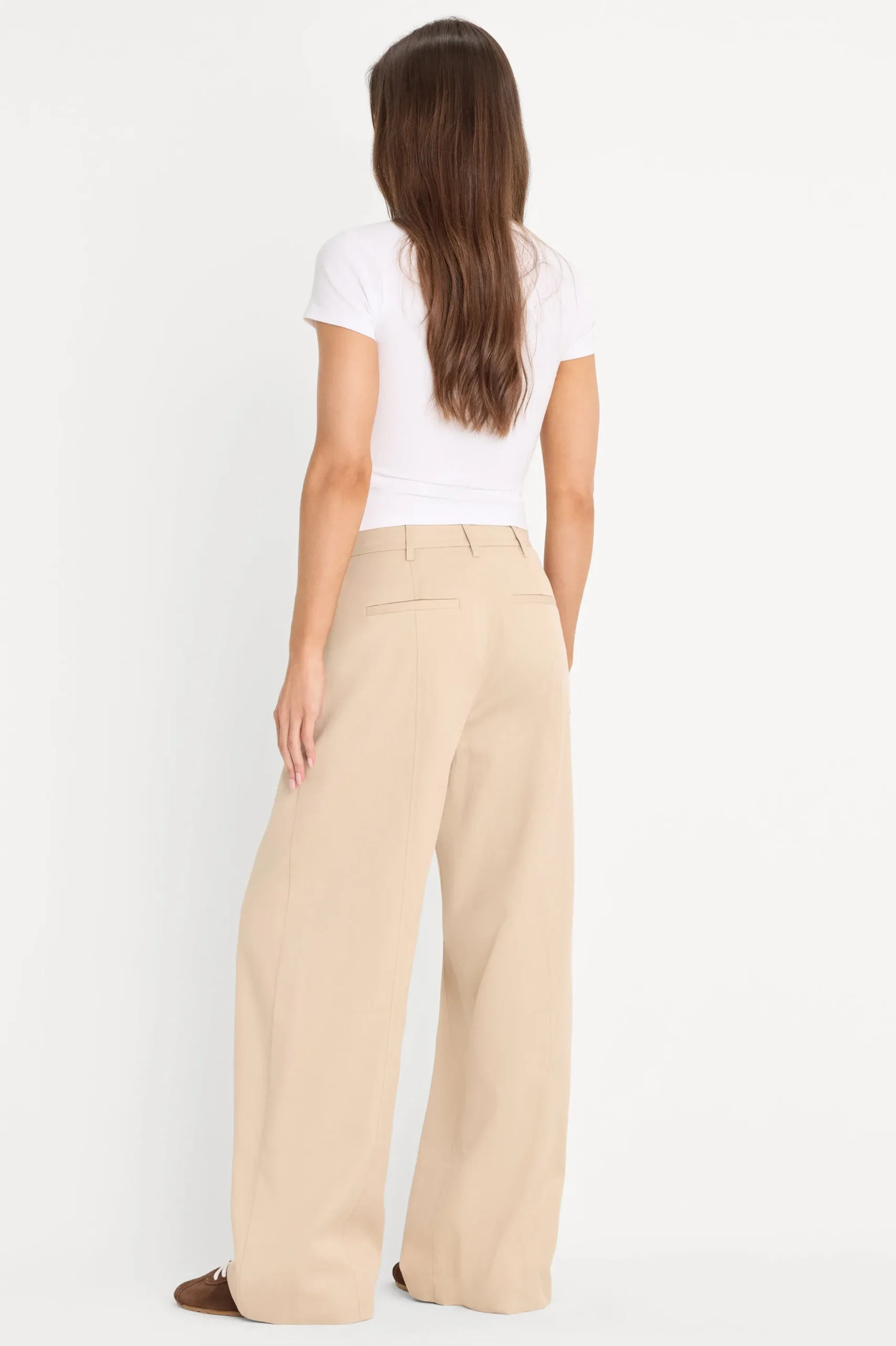 the seamed wide leg trouser