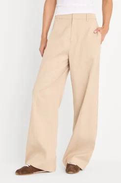 the seamed wide leg trouser