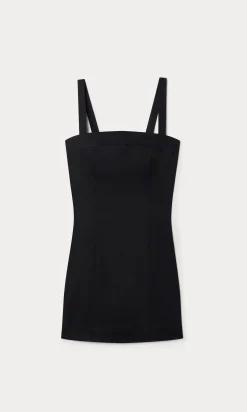 the structured linen mini dress