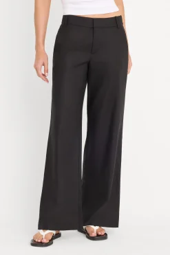 the wide leg linen trouser