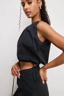 twill parachute bubble top