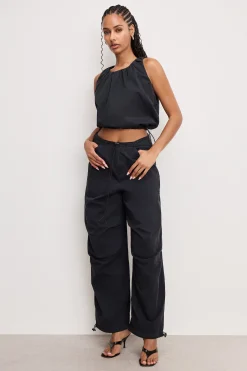twill parachute bubble top