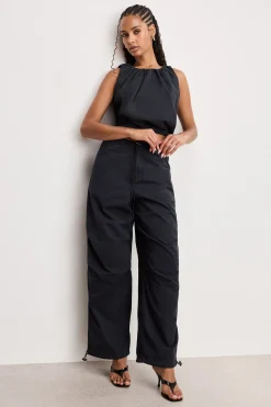 twill parachute pants