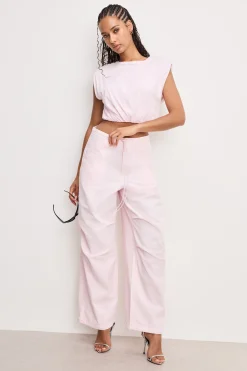 twill parachute pants