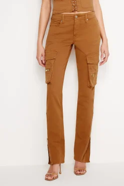 twill skinny cargo pants