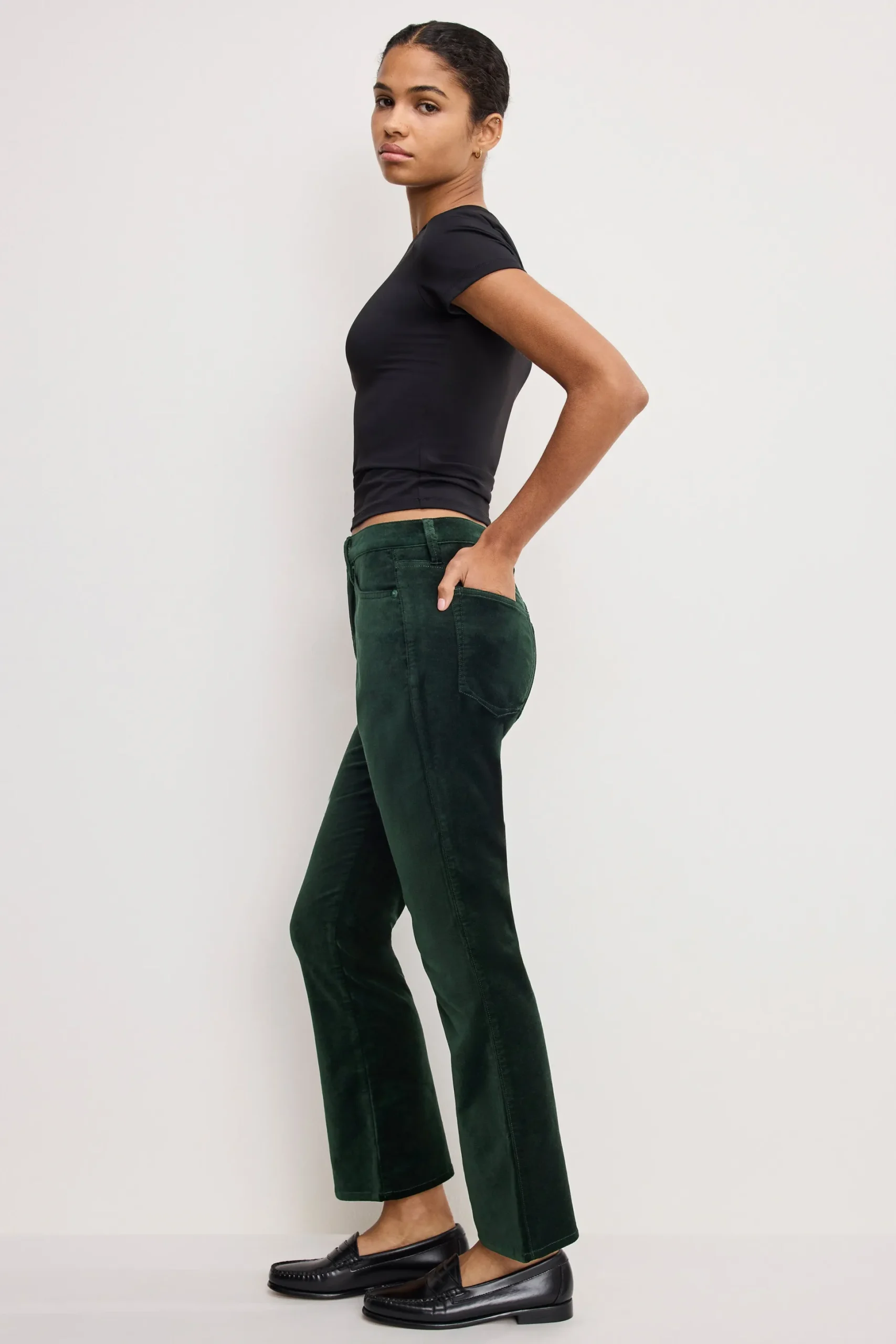 velvet good high rise kick flare pants
