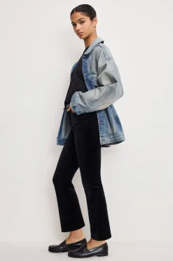 velvet good high rise kick flare pants