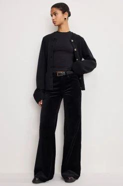 velvet good waist palazzo pants