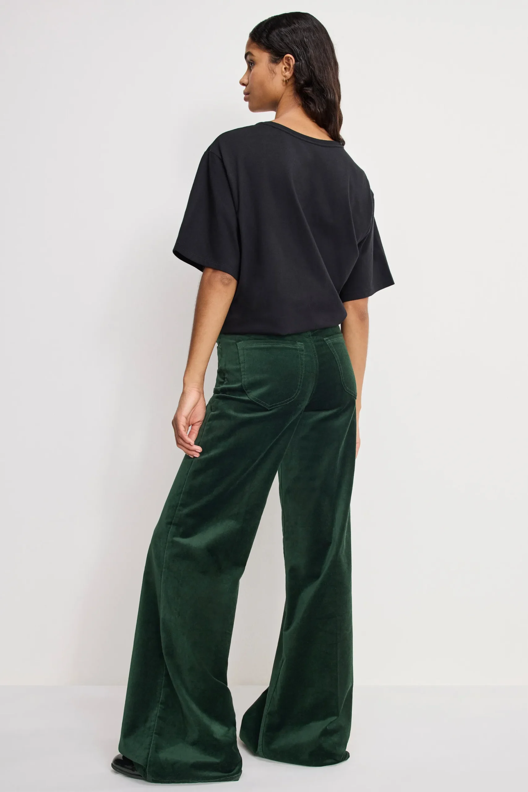 velvet good waist palazzo pants