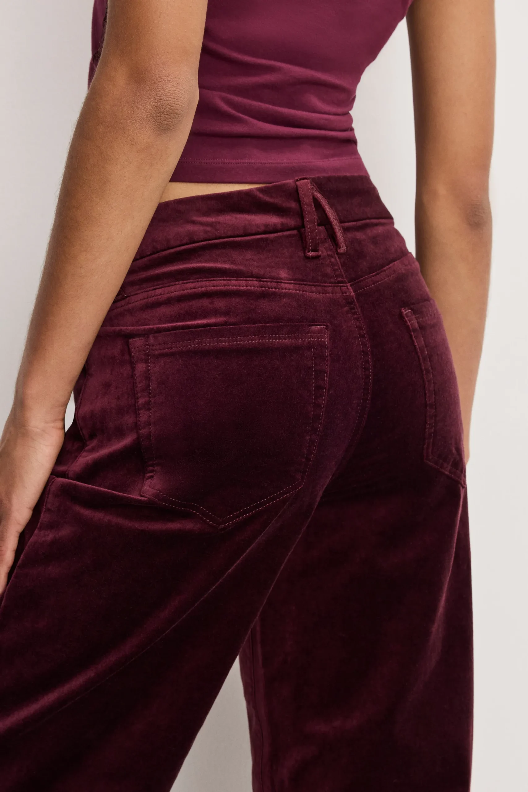 velvet good waist palazzo pants