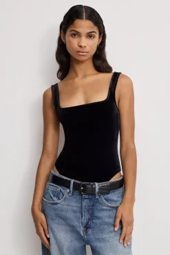 velvet modern tank bodysuit