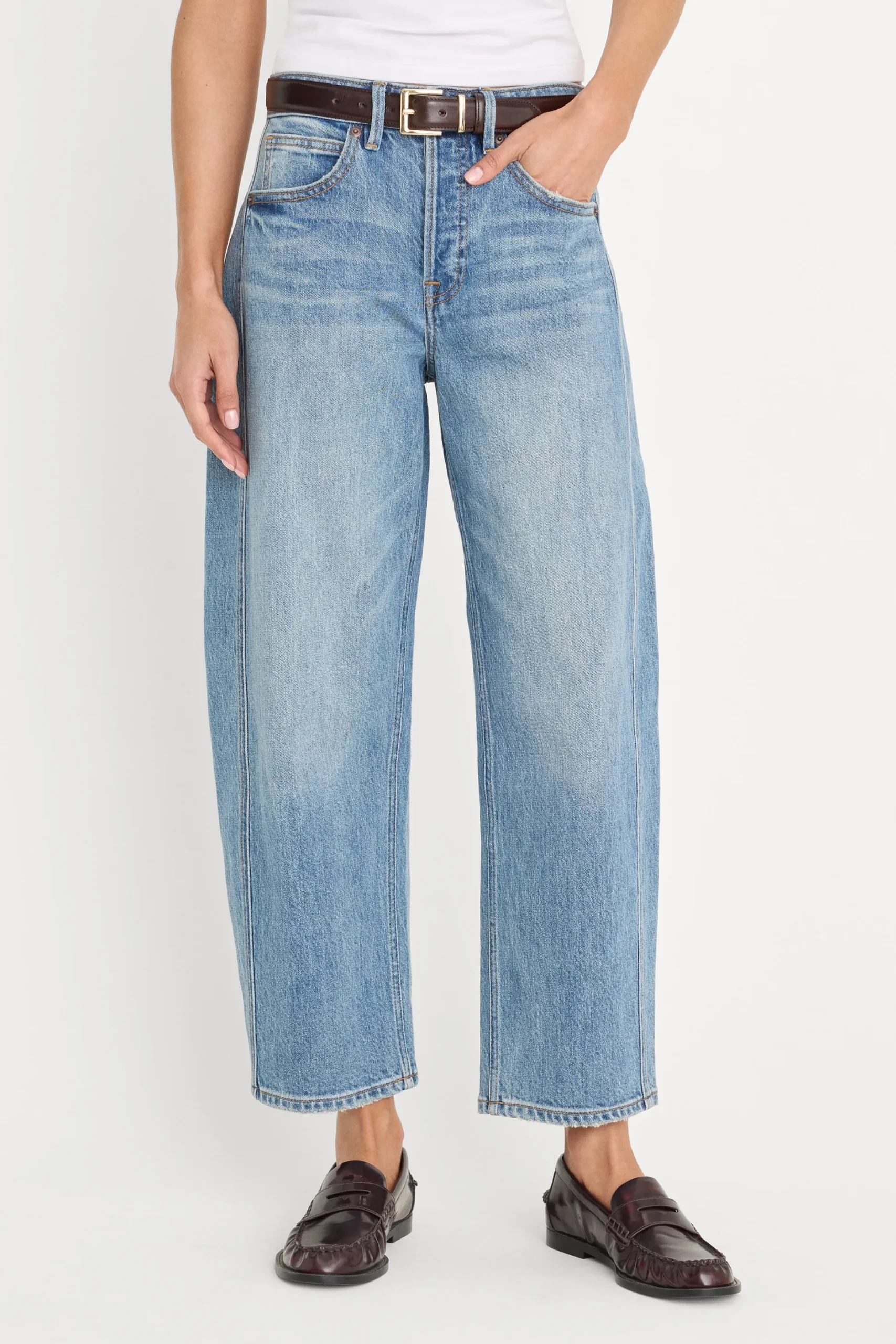 vintage barrel ankle jeans