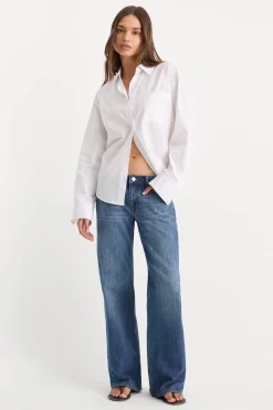 vintage low loose jeans