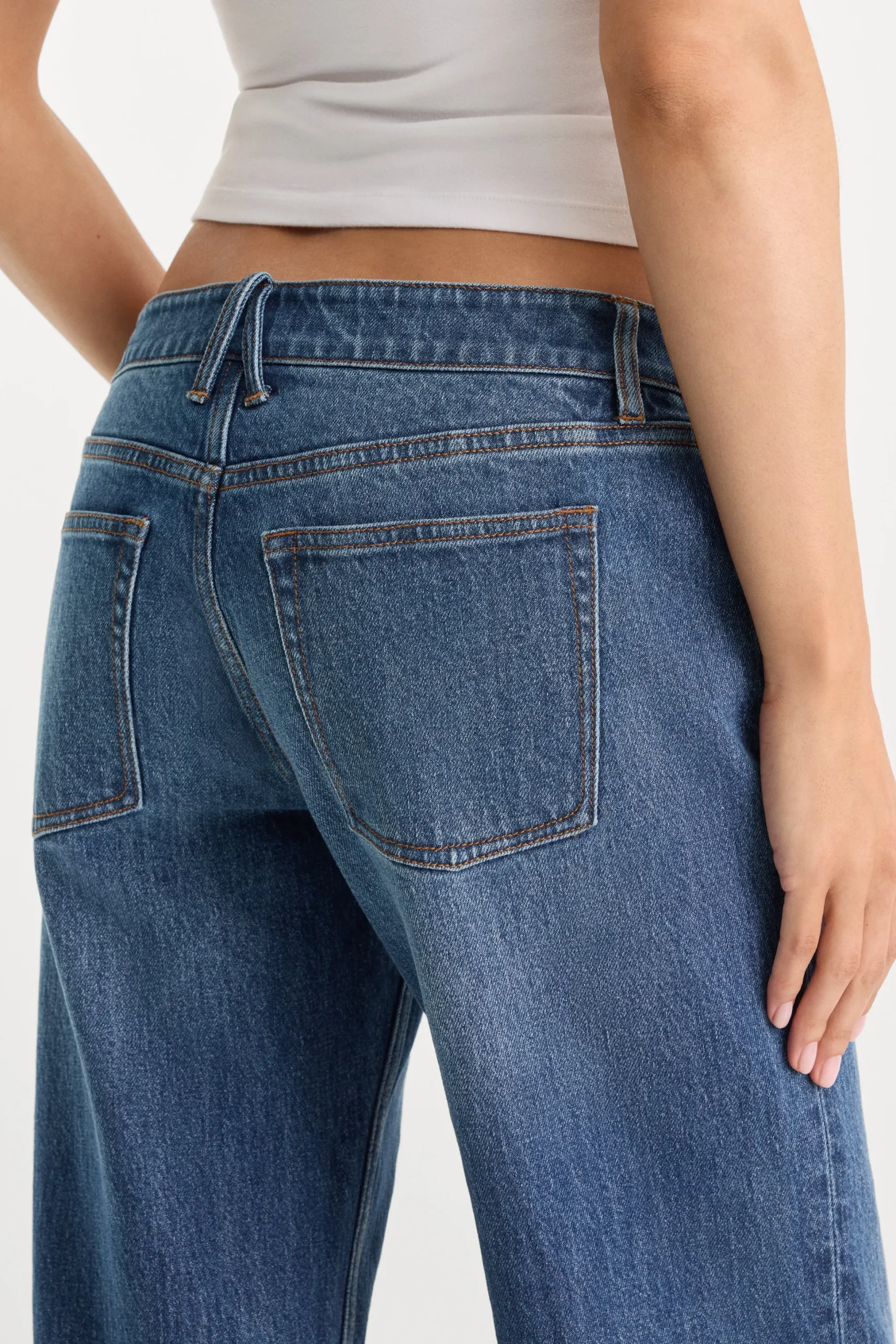 vintage low loose jeans