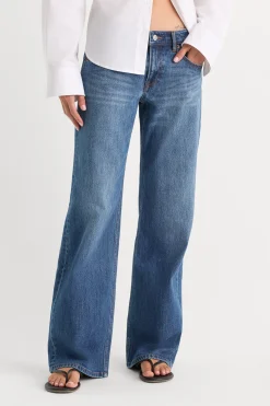 vintage low loose jeans