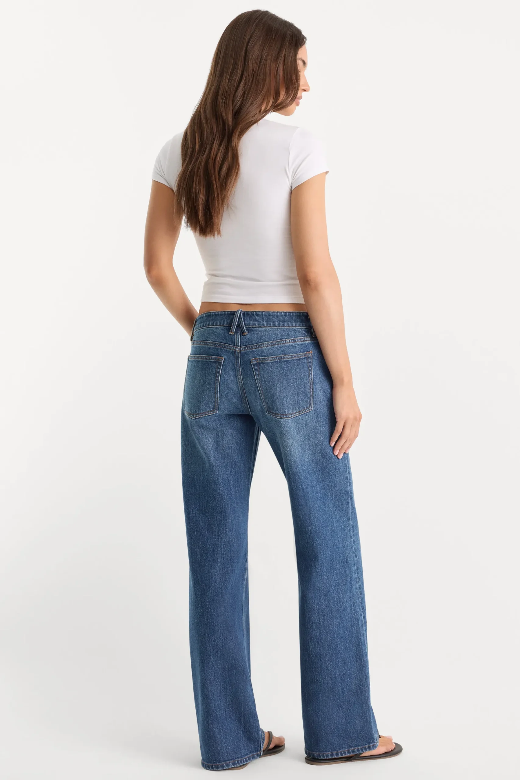 vintage low loose jeans