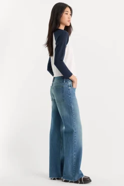 vintage low loose jeans