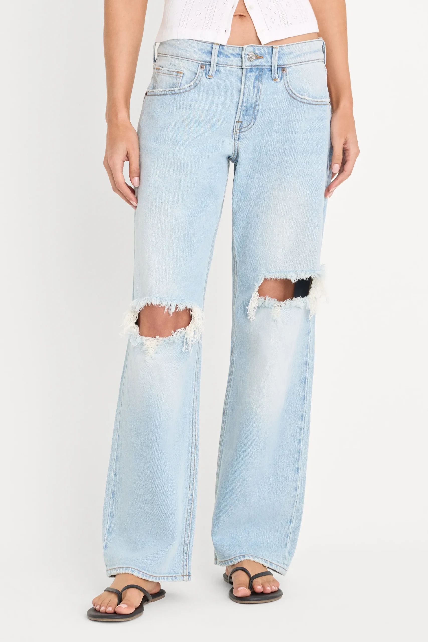 vintage low loose jeans