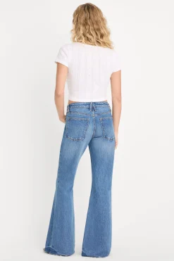 vintage low relaxed flare jeans