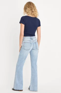vintage low relaxed flare jeans