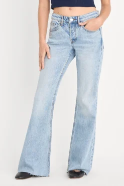 vintage low relaxed flare jeans