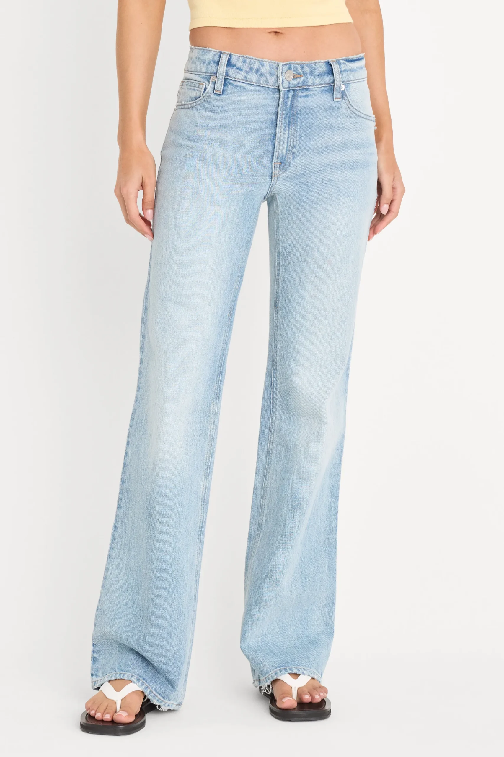 vintage low rise bootcut jeans