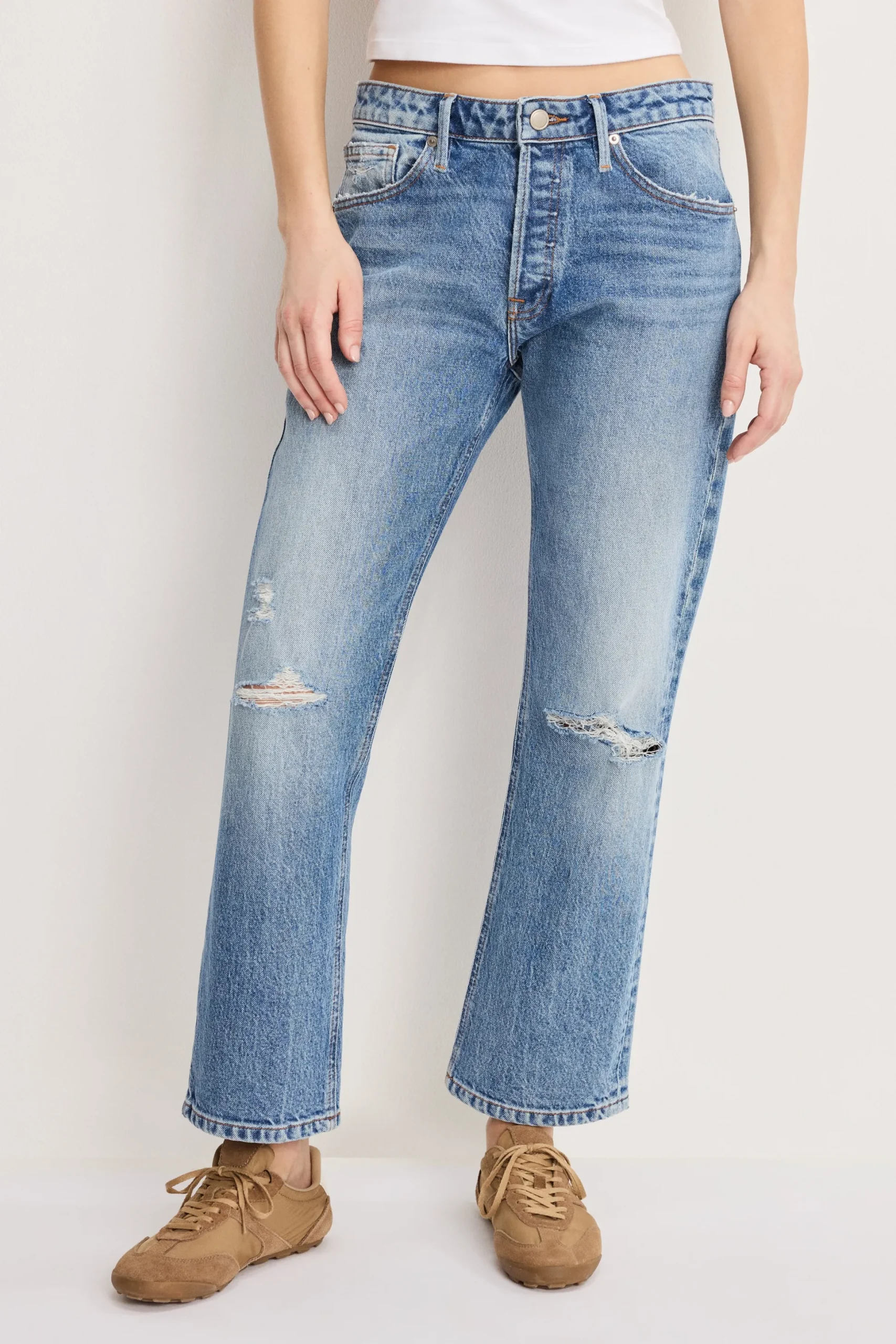 vintage straight ankle jeans