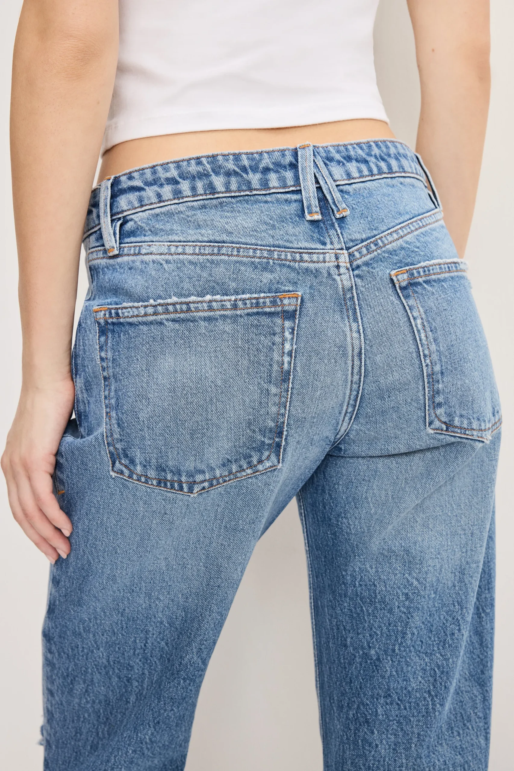 vintage straight ankle jeans