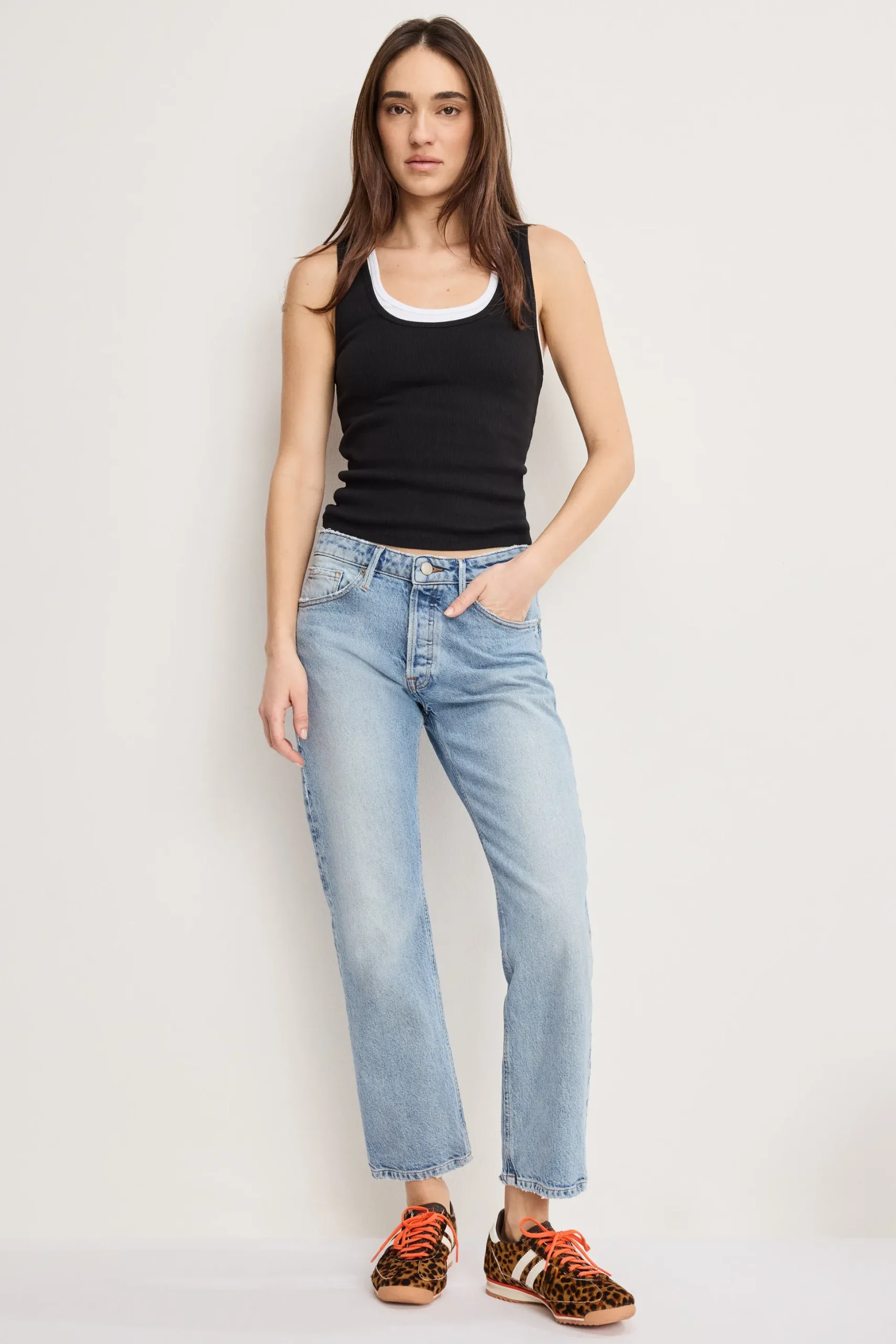 vintage straight ankle jeans