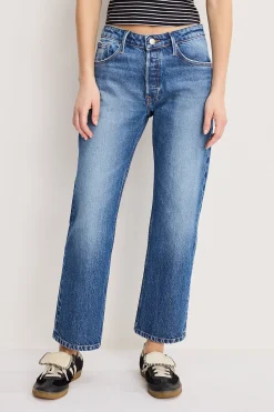 vintage straight ankle jeans