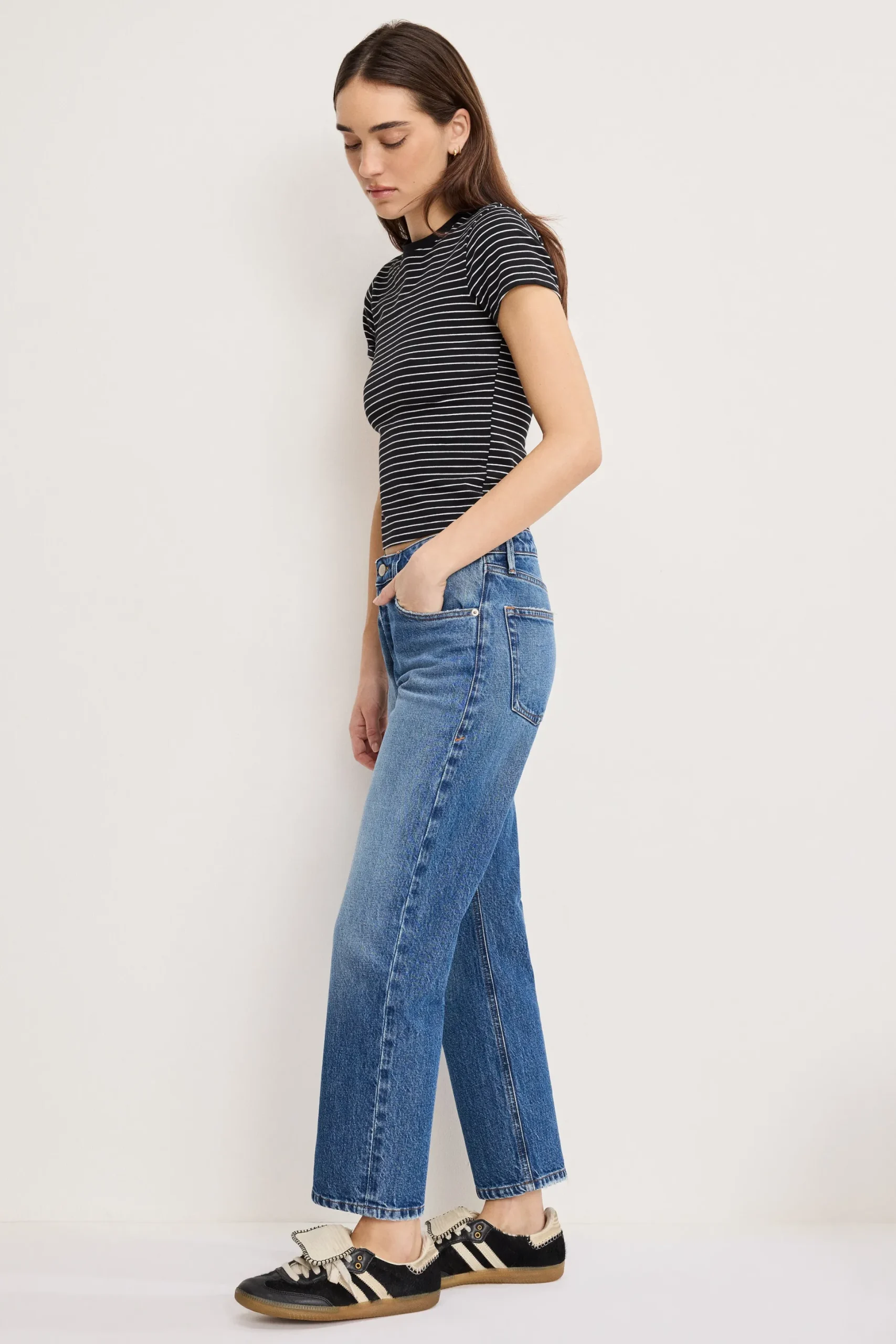 vintage straight ankle jeans