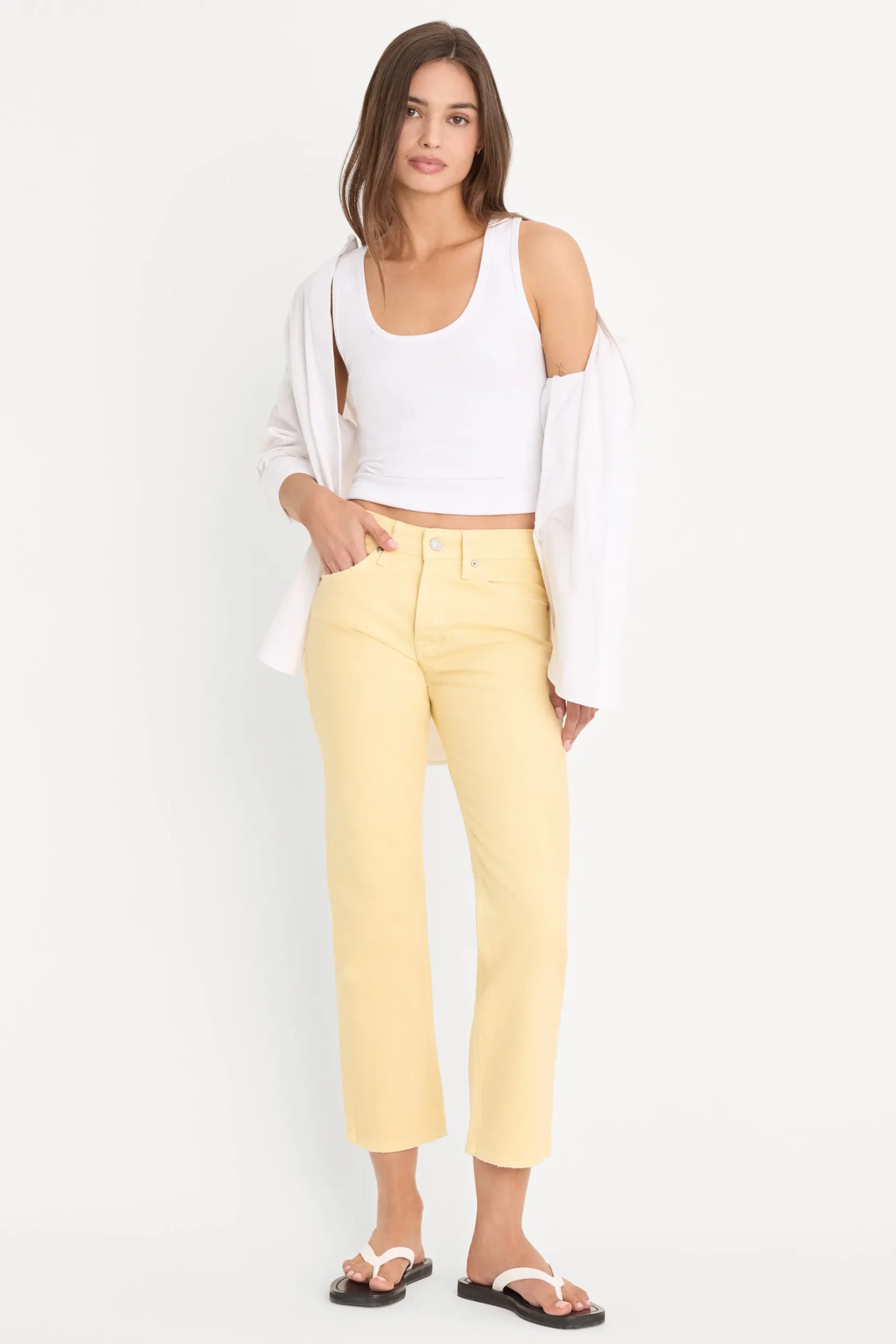 vintage straight ankle jeans