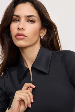 weightless collared bodysuit
